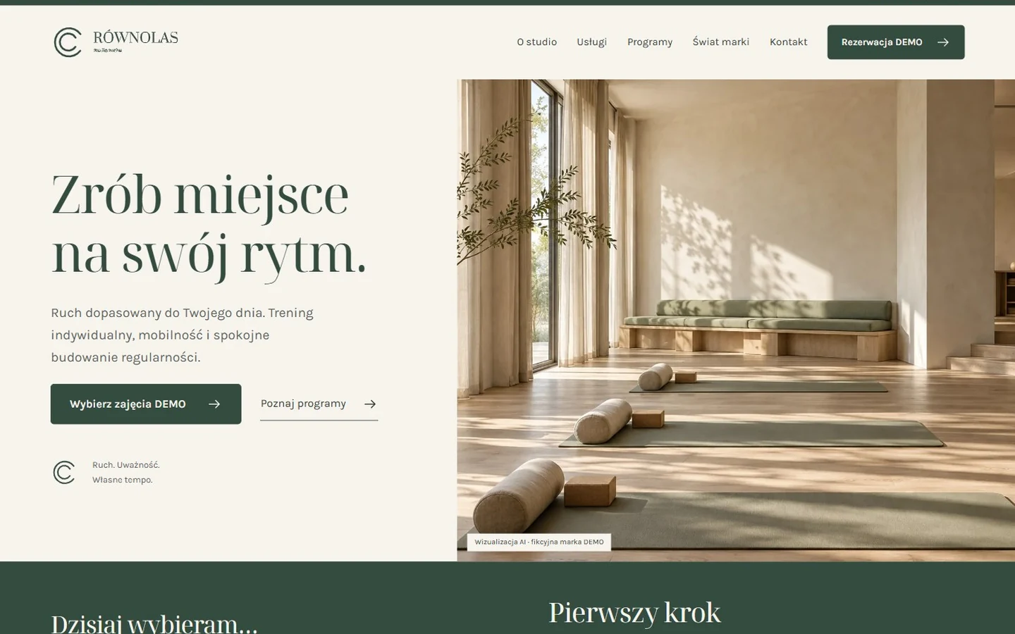 Podgląd projektu WELLNESS STUDIO